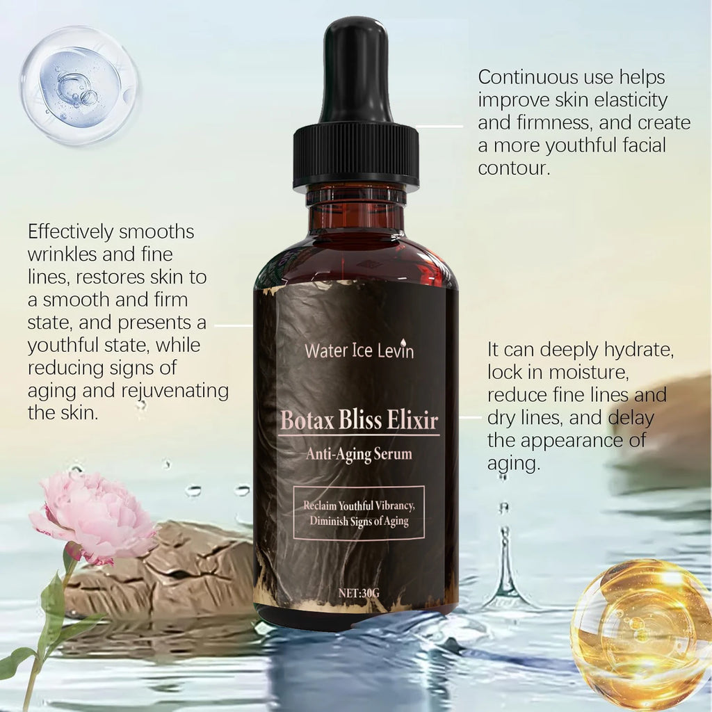 Botax Bliss Elixir Anti-Aging Serum with Retinol & Bee Venom, Replenish Moisture for Youthful Vibrancy & Confidence Qme