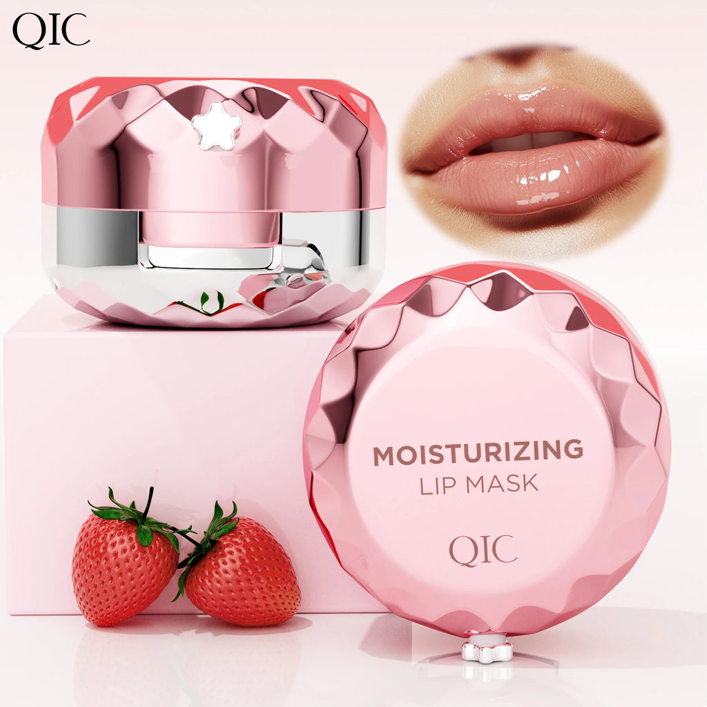 Moisturizing Lip Balm Lip Mask, Exfoliate Dry Chapped Lips, Long Lasting Hydrating Nourish Repair Lip Care Qme