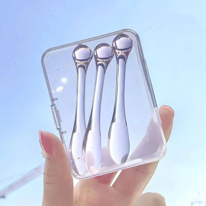 1 Beauty Tools Acrylic Cosmetic Spatulas Scoop Box Face Cream Mask Qme
