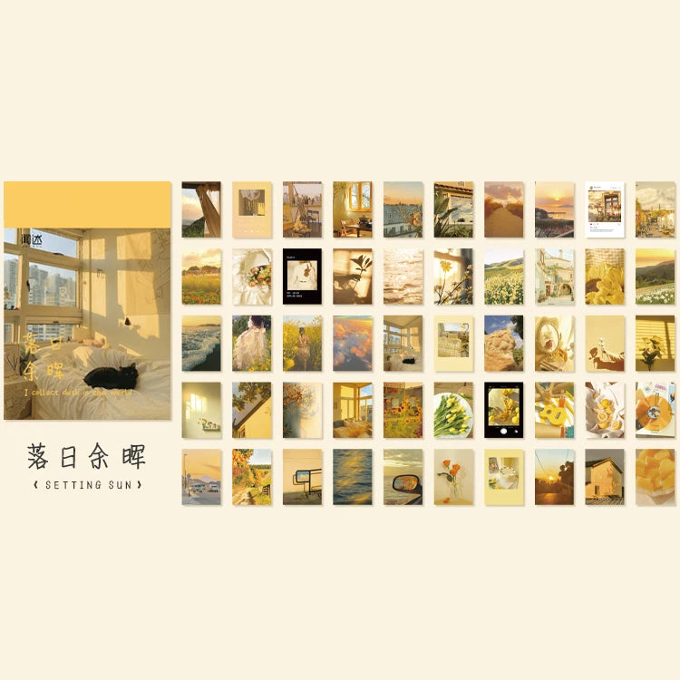 366 pcs of Van Gogh color multi-style kraft paper card Decorative diary Album DIY scrapbook butter material paper retro LOMO Qme 14