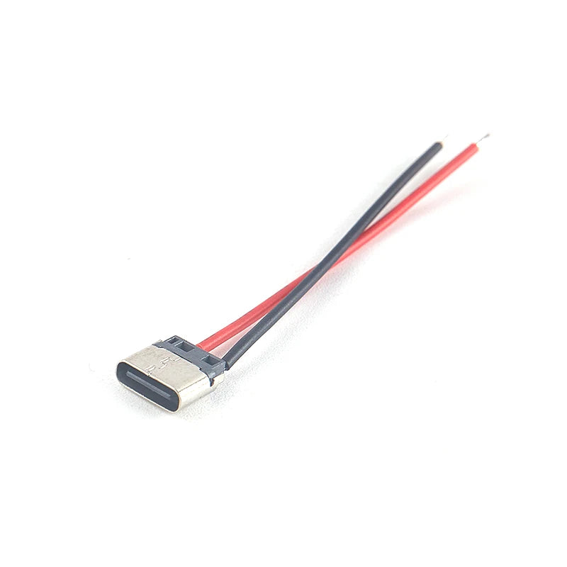 USB Type-c 2P Welding Wire Female Connector Cable Mobile Phone Qme