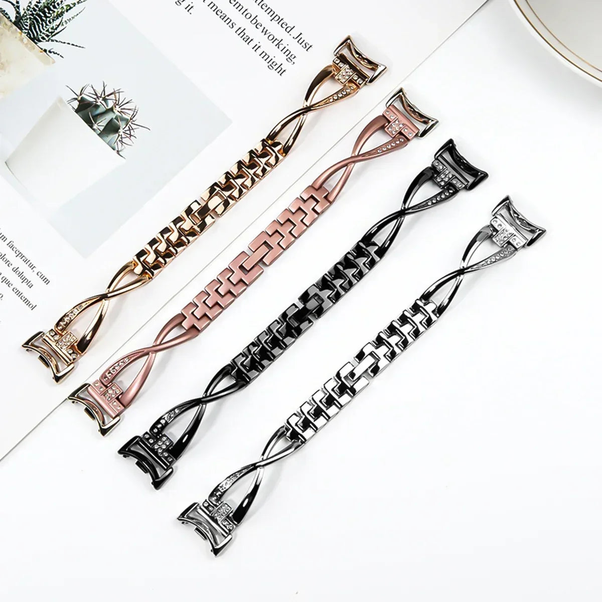 Stainless Steel Strap for Xiaomi Mi Band 8 Material Metal Wistband for Xiaomi Mi Band 9 women Smart strap accessories bracelet Qme