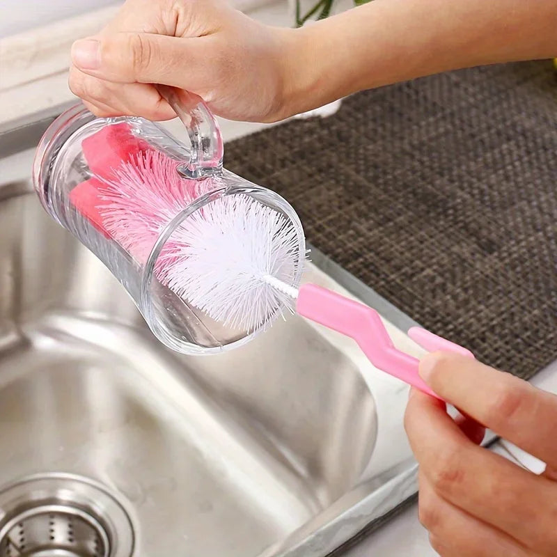 5pcs Cup Brush, Baby Bottle Brush Cleaner Spout Cup Glass Teapot Washing Cleaning Tool Qme