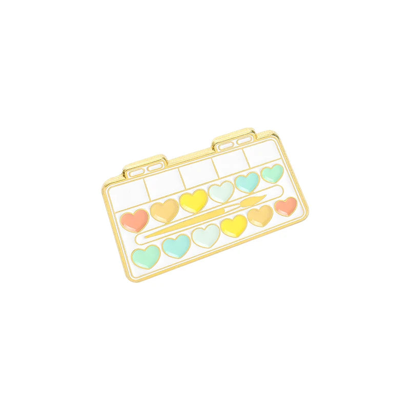 Brush Art Oil Painting Enamel Pins Cartoon Artist Dream Brooches Shirt Lapel Pin Badge Jewelry Gift for Friends Drop Shipping Qme Style 11