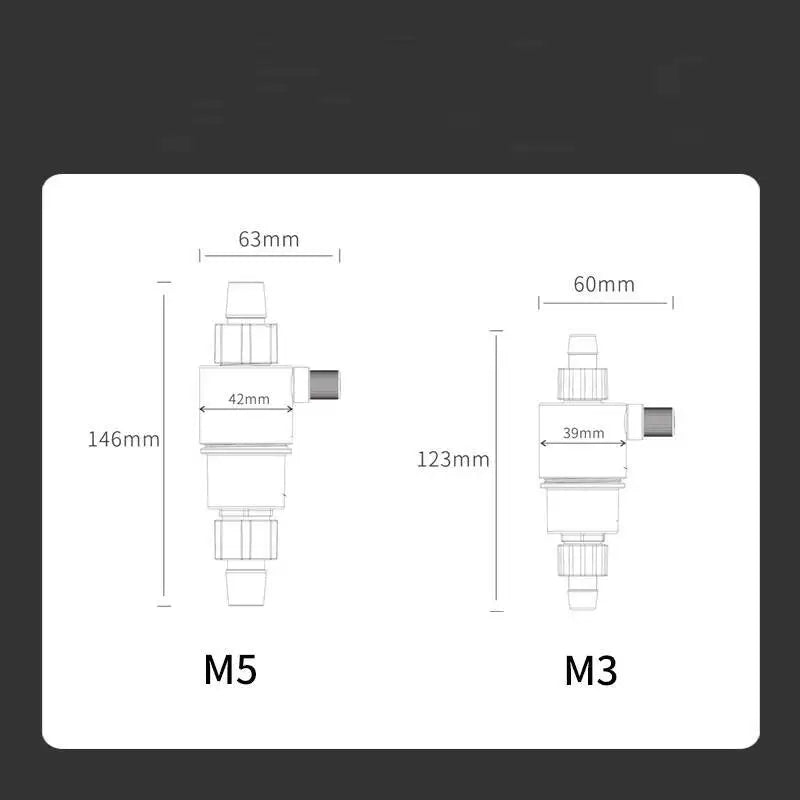 QANVEE External CO2 Diffuser Atomizer Aquarium Accessories Fish Tank Fishbowl Fishing Goods Cylinder Co2 Equipment Product Plant Qme