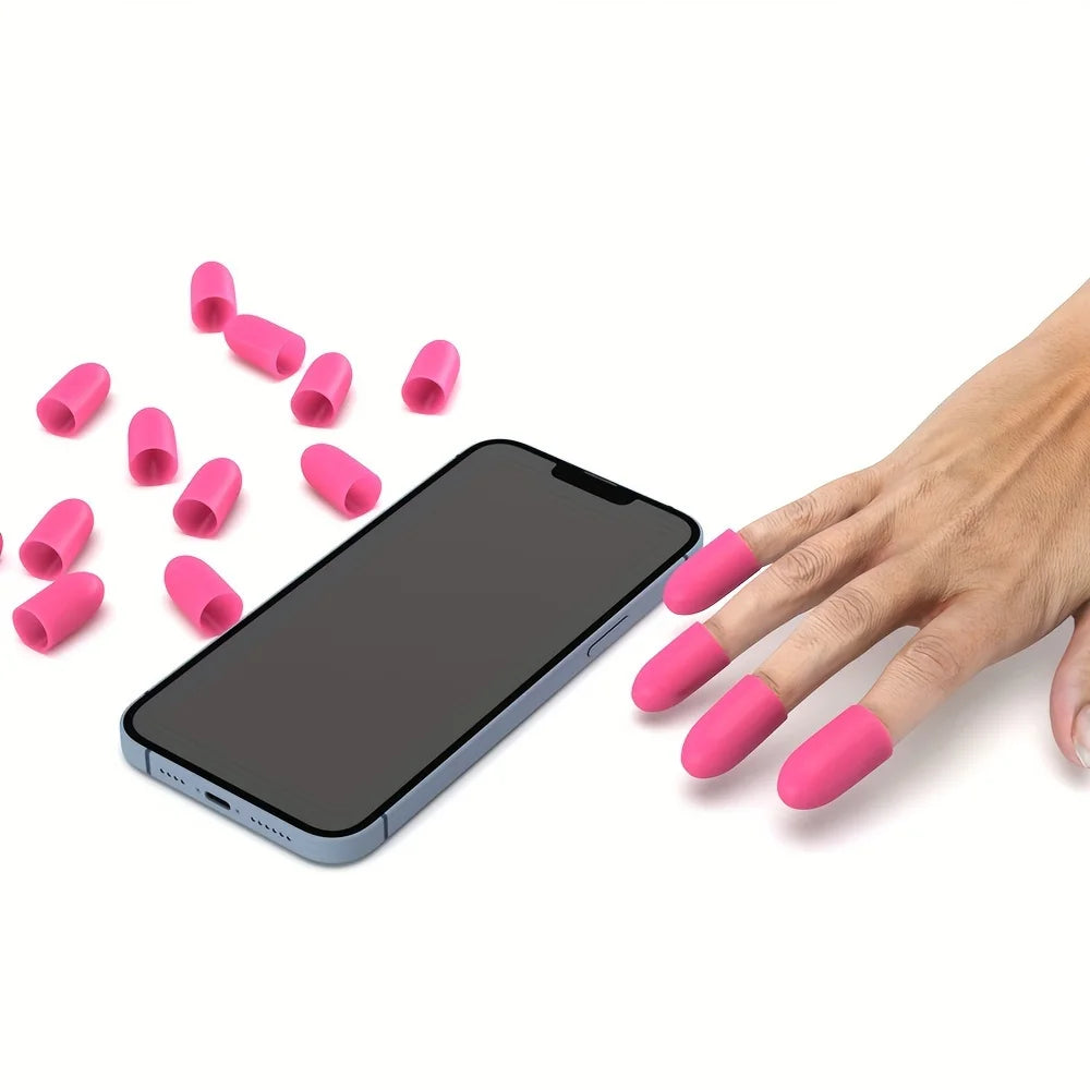 Silicone Finger Guards for Crafting, Guitar Playing, Anti-Slip Finger Protectors Qme