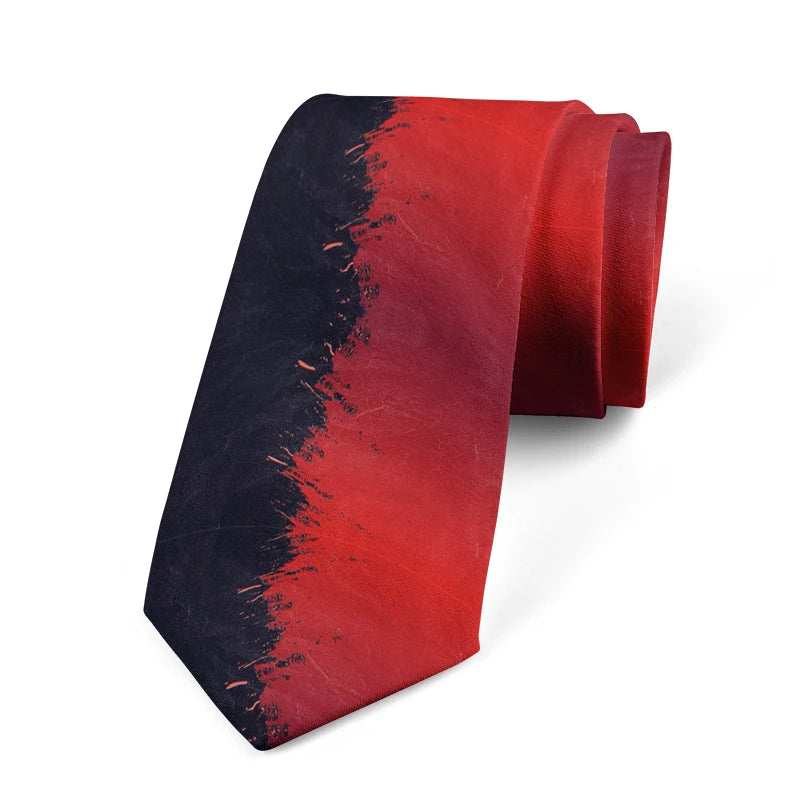 Wonderful Light Source Printed Tie Fashion Casual Novelty Men's Qme style5
