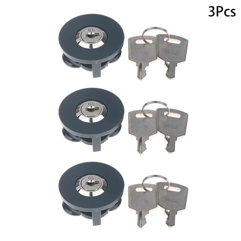 Socket Lock With Key Lockable Power Anti-Theft Lock Child For Protection Zinc Alloy Socket Lock Household Safety Lock Qme 3SET