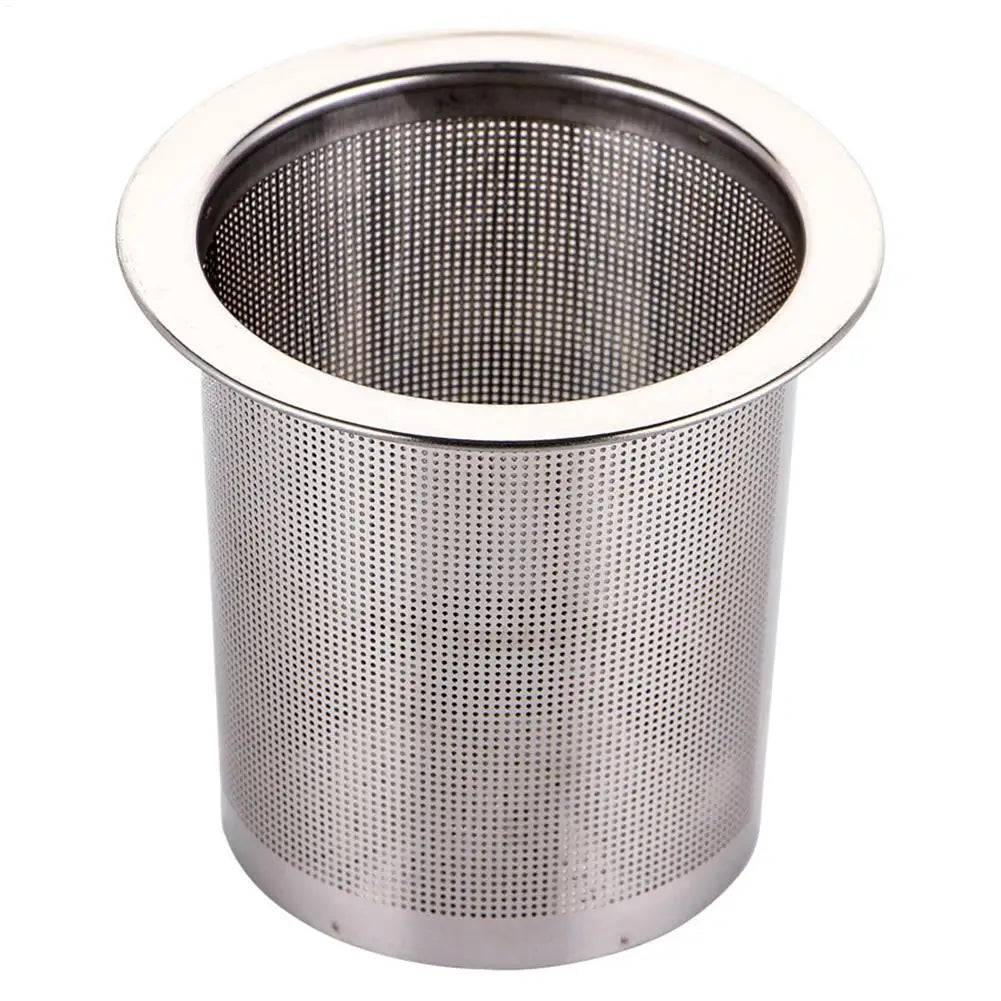 1pcs Loose Tea Steeper Stainless Steel Fine Mesh Strainers Large Capacity Teapot Infuser Filter For Tea LeafAnd Spices Straining Qme