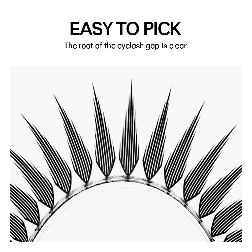 NATUHANA Comic Spire Lash Extensions Natural Soft Manga False Qme