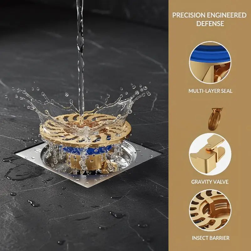 Floor Drain All-copper Shower Stopper Anti-odor Deodorization Toilet Qme