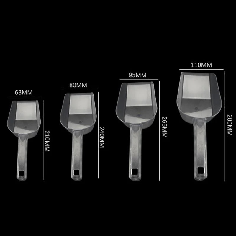 Bar Buffet Favor Party Ice Sugar Sweets Candy Clear Acrylic Scoops Qme