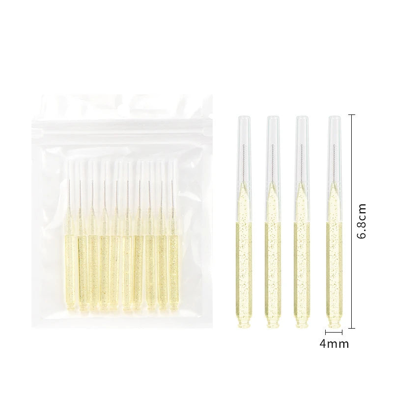 Mini Eyebrow Brush Brow Perm Disposable Lifting Brushes Bendable Qme 10PCS Yellow China Mainland
