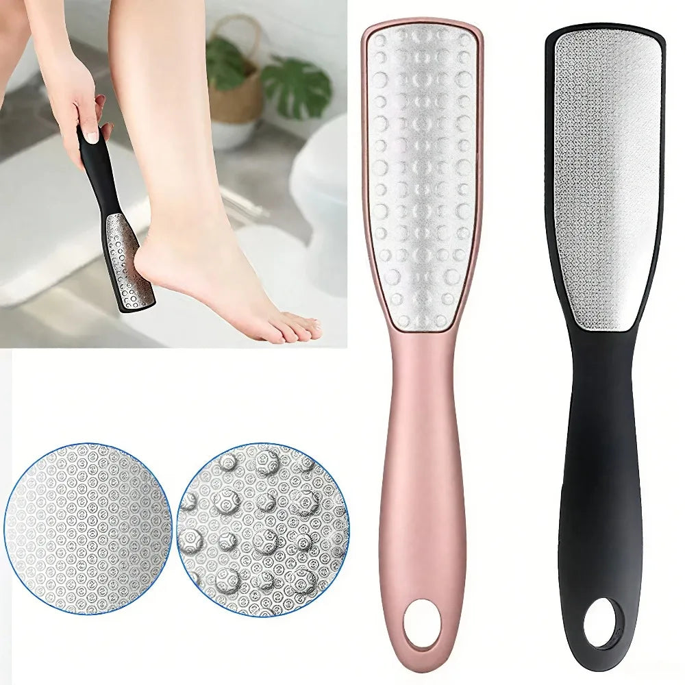 Stainless Steel Dual Sided Foot File Dead Skin Callus Remover Qme
