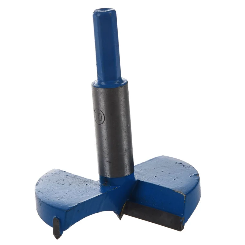 A02F-2Pcs 70Mm Cutting Diameter Hinge Boring Drill Bit Blue Gray Qme