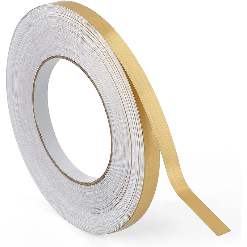 50M Tile Beauty Seam Stickers Tape 0.5/1cm Width Self-Adhesive Floor Waterproof Wall Gap Sealing Foil Decor StripTape for Room Qme Gold 50m 0.5cm|China Mainland