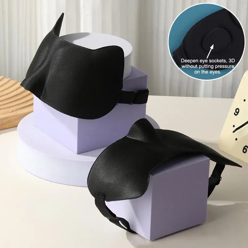 3D Sleeping Eye Mask Soft Skin-friendly Breathable Light Blocking Qme