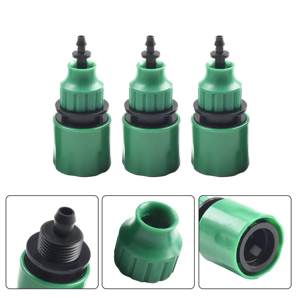 5pcs Plastic Garden Water Hose Quick Connector Micro Irrigation Adapter Connector Cleaning Machine Water Gun Hose Connector Qme