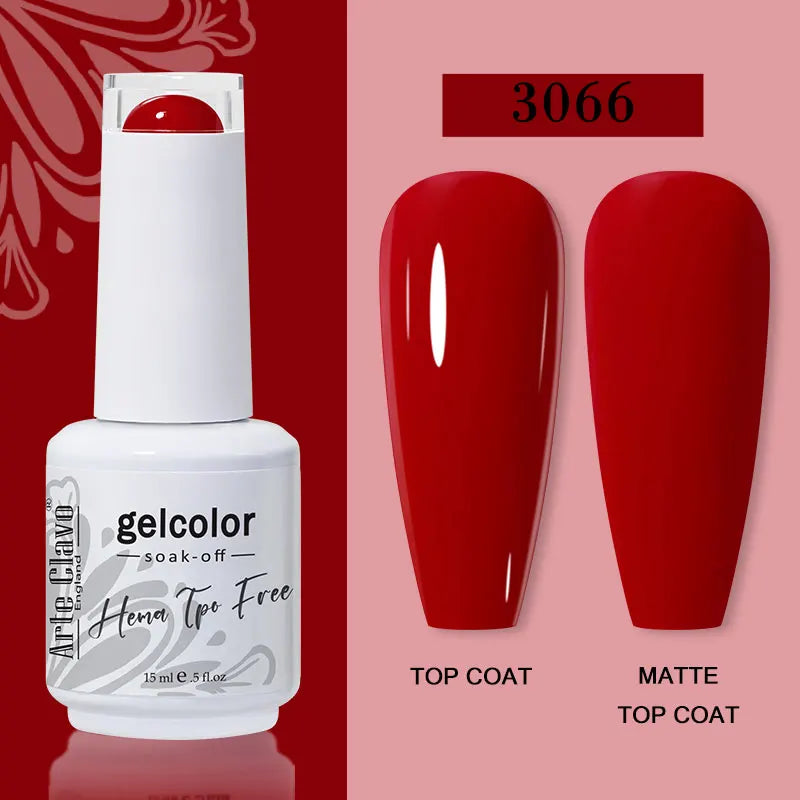 Arte Clavo Red Series Nail Polish Party Colors Gel Varnishes All