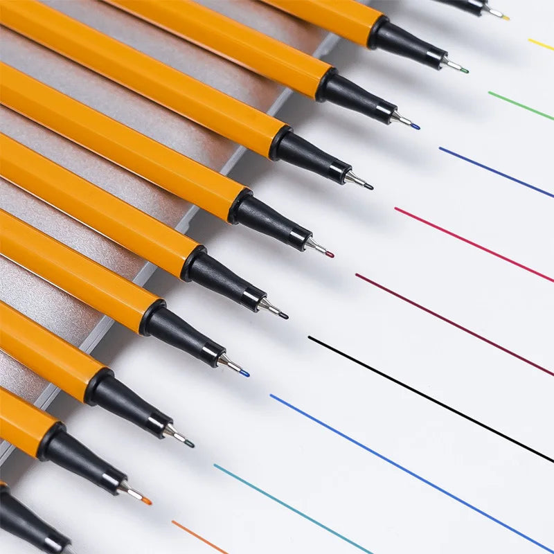 Multicolor Fine Tip Outline Markers for Marking, Sketching, Doodle Outlining & Poster Drawing, Back to School Essentials Qme