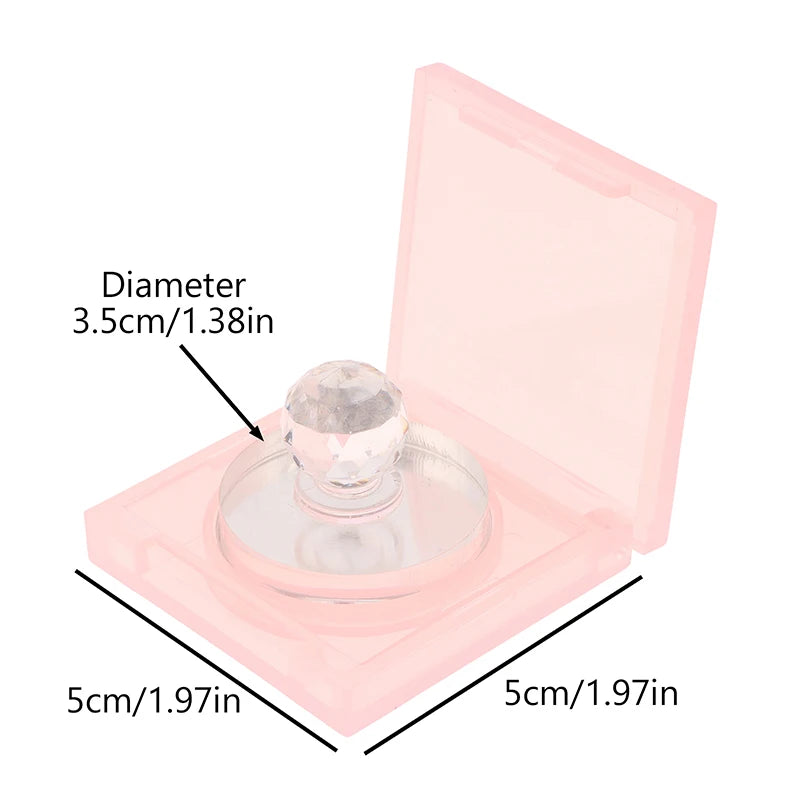 Square Perfume Cream Box Clear Plastic Container Aluminum Plate Qme