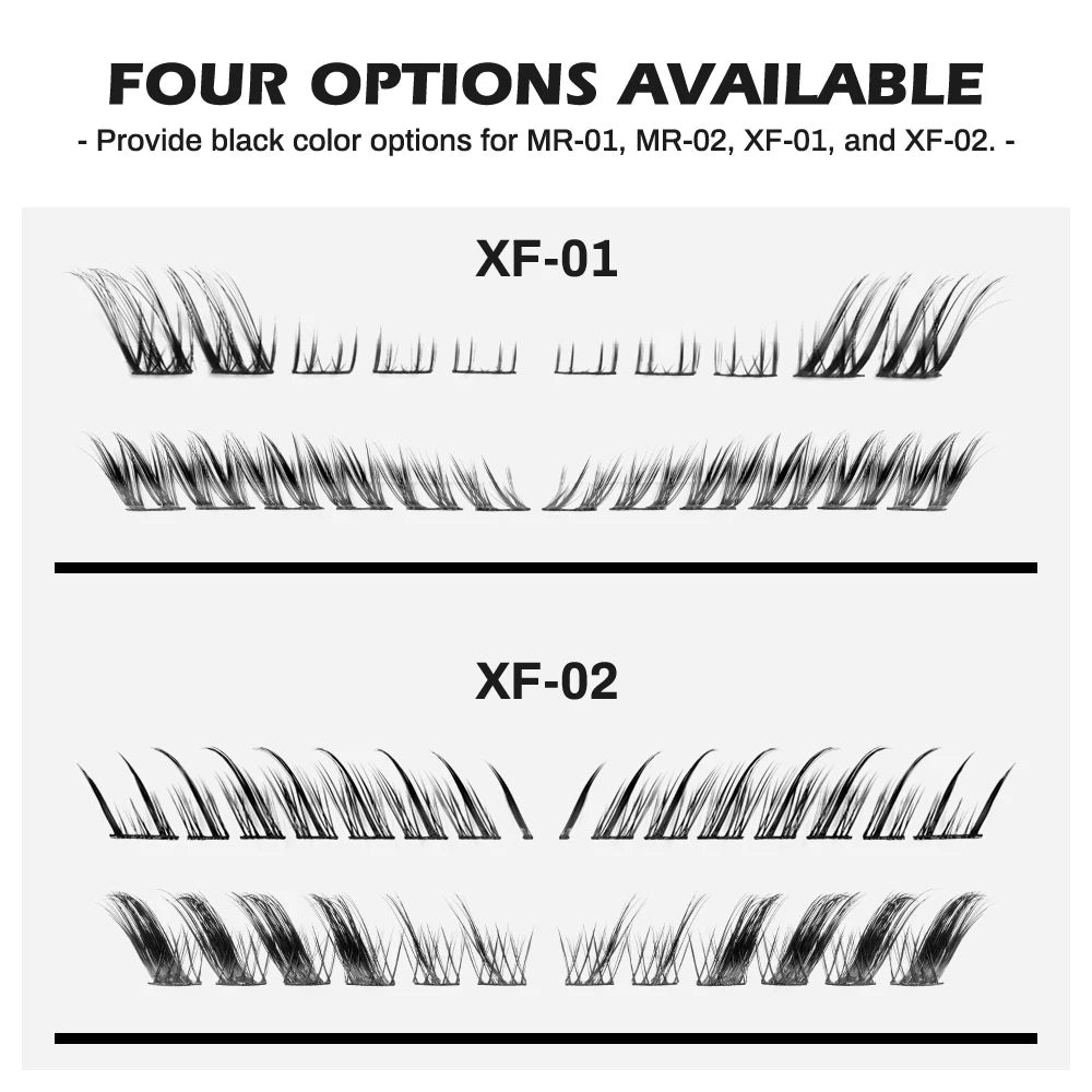 NATUHANA DIY Lash Extension Individual Lashes Cluster Mix Eyelashes Qme