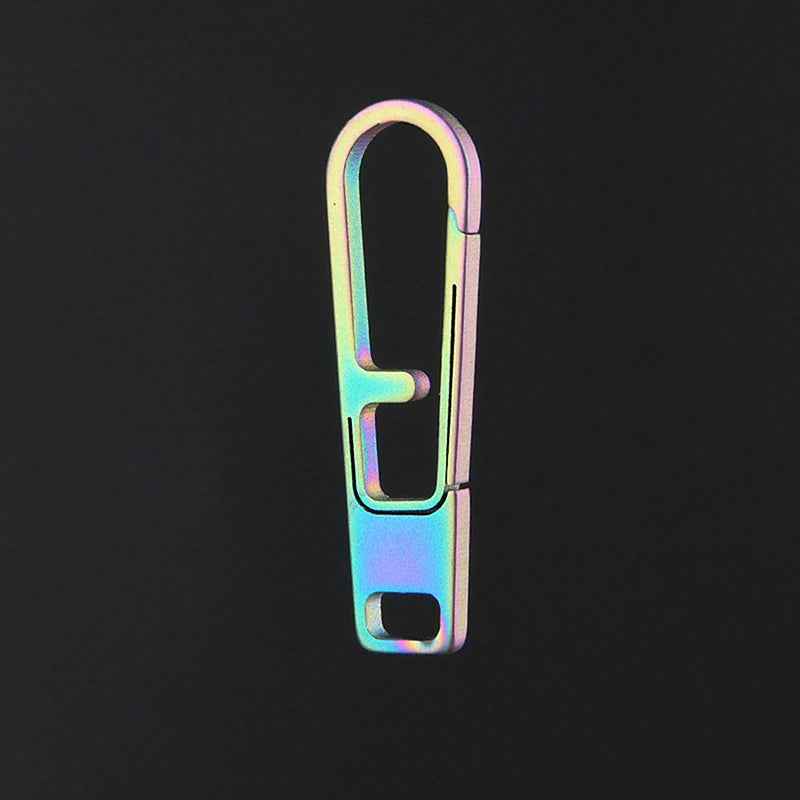 Titanium Alloy Zipper Puller Header Accessories Connector Keychain Qme Multicolor
