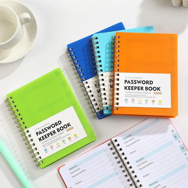 A6 Password Keeper Book Alphabetical Tabs Portable Internet Login Qme