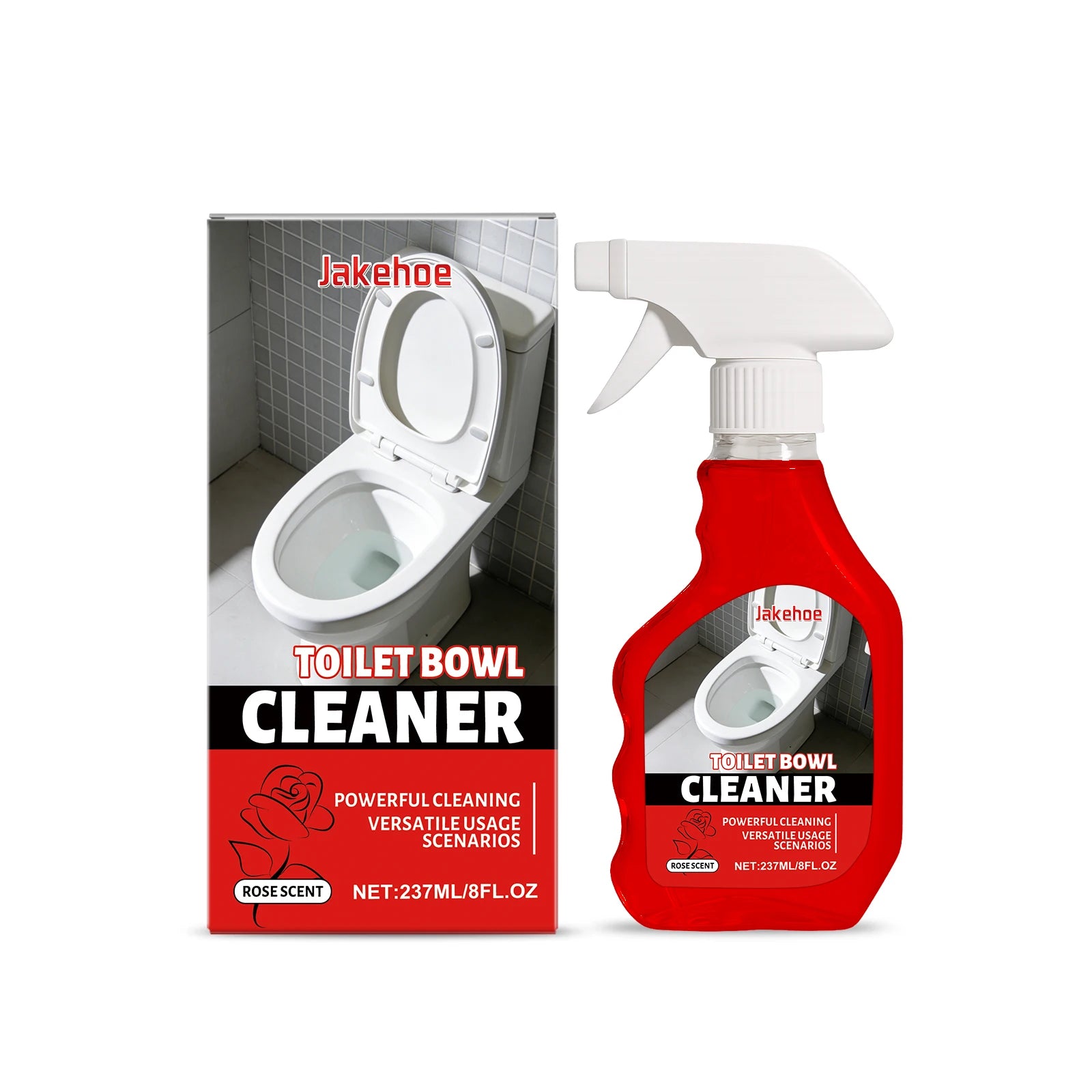 Powerful Toilet Bowl Cleaning Spray Remove Urinary Scale Reduce Odor Long-Lasting Fragrance Restore Luster Multi-surface Cleaner Qme 237ML Boxed