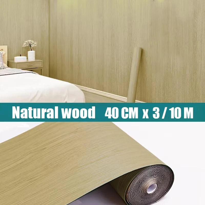 Wood Grain Decorative Wallpaper Self Adhesive Waterproof Wall Qme 3 40cmx3m