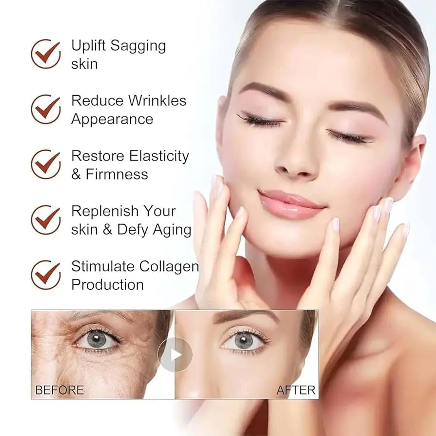 Retinol Wrinkle Remover Face Set Instant Firming Lifting Anti-Aging Serum Fade Fine Lines Whitening Korean Skin Care Products Qme