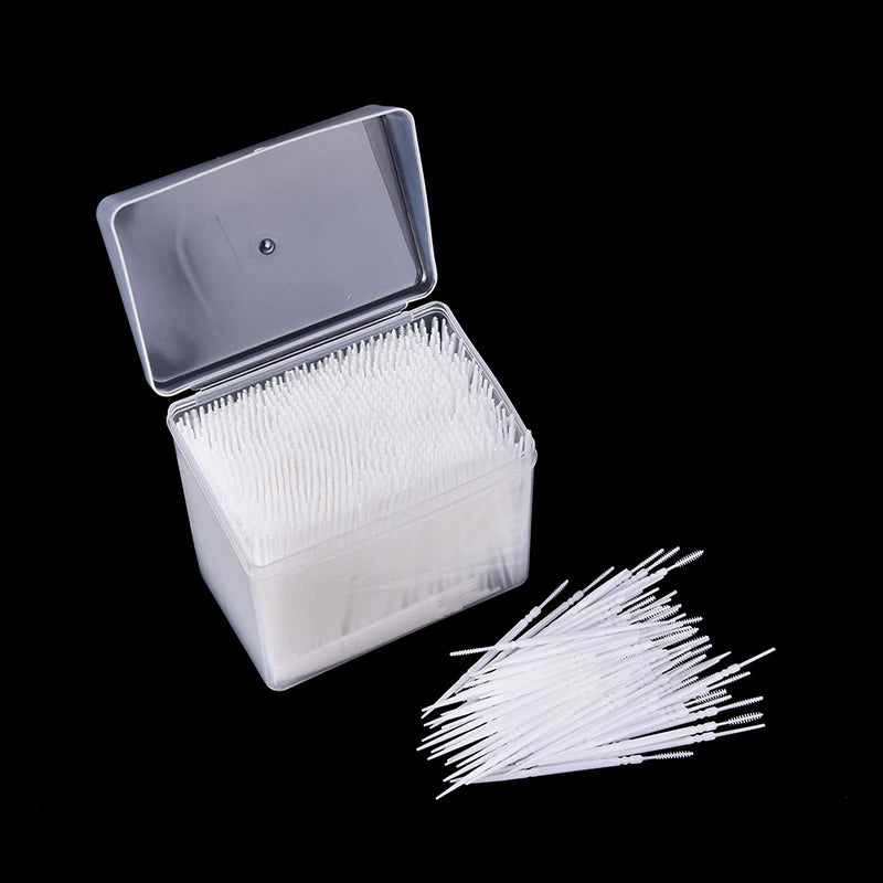 1100Pcs Plastic Dental Picks Oral Hygiene 2 Way Interdental Brush Tooth Pick. Qme