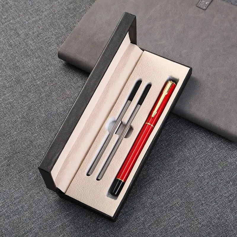 Box Ballpoint Pen Elegant Luxury Packaging Business Office School Qme Red