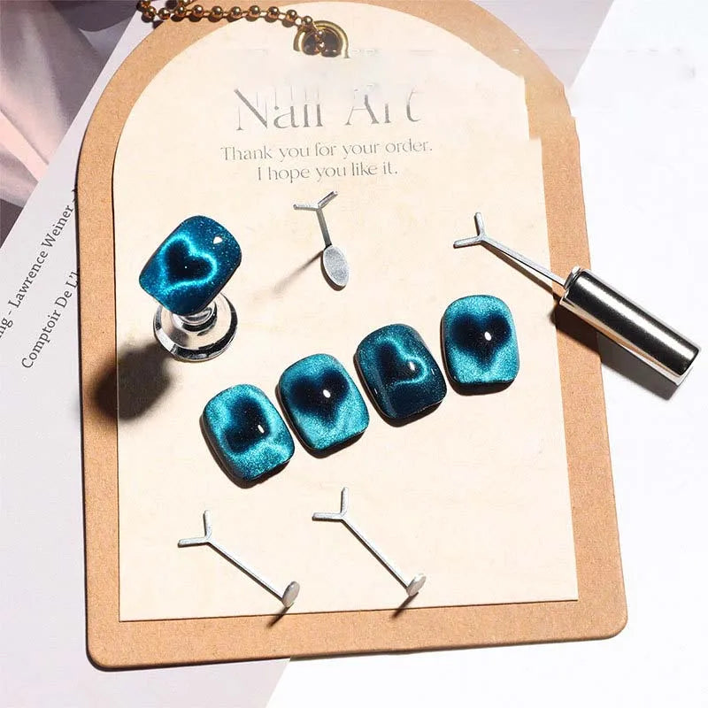Y-shaped Cat Eye Magnet Wire Nail Art Magnetic Stripe Creating 3D Heart Cat Eye Nail Art Tools Accessories Multifunction Magnet Qme