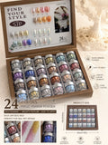 24 Aurora Chrome Powder Nai High-end Mirror Magic Storage Box Qme 01