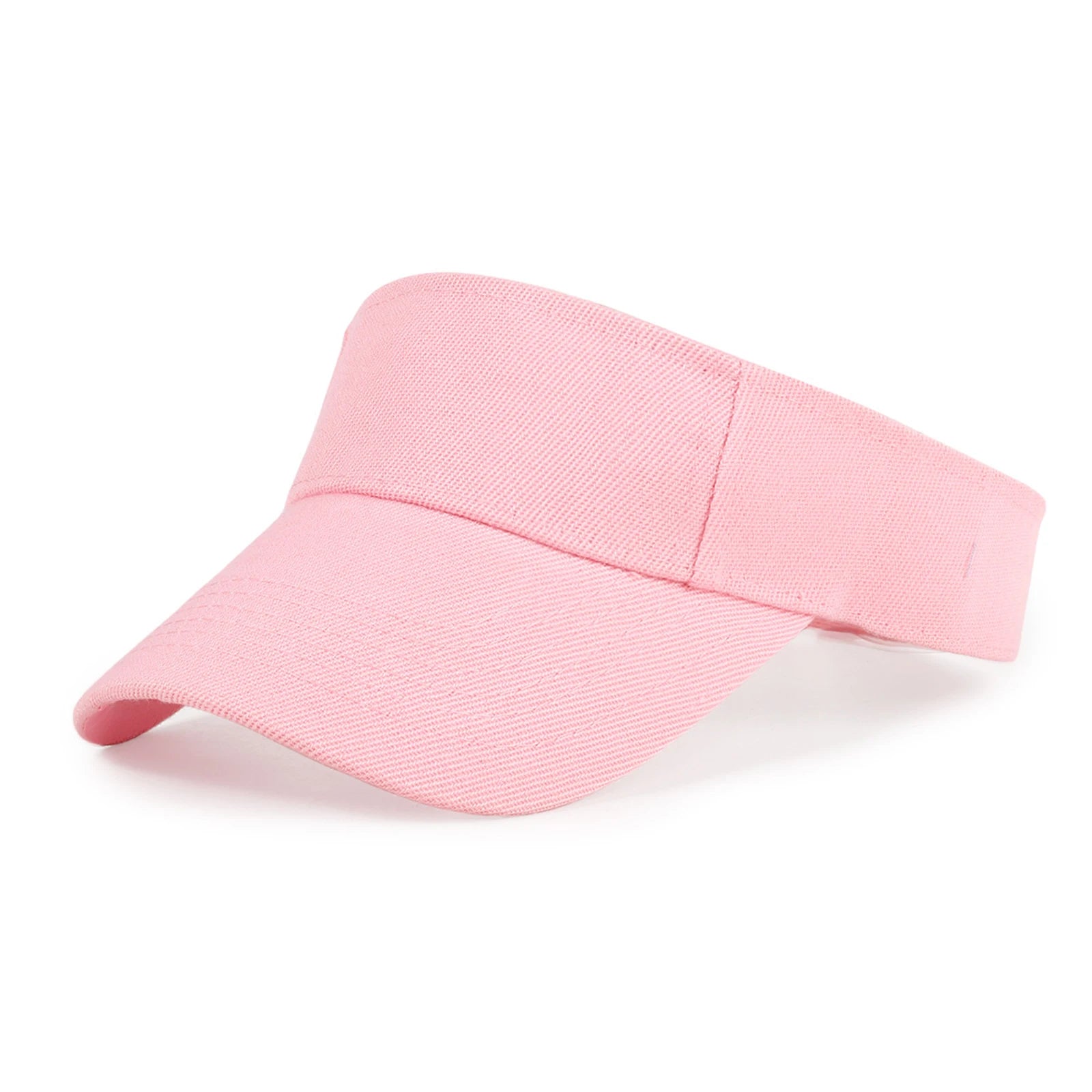 Children's Classic Solid Color Sun Shaded Hat Fashion Empty Top Hiking Running Sports Visor Cap Tennis Baseball Adjustable Caps Qme Pink One Size