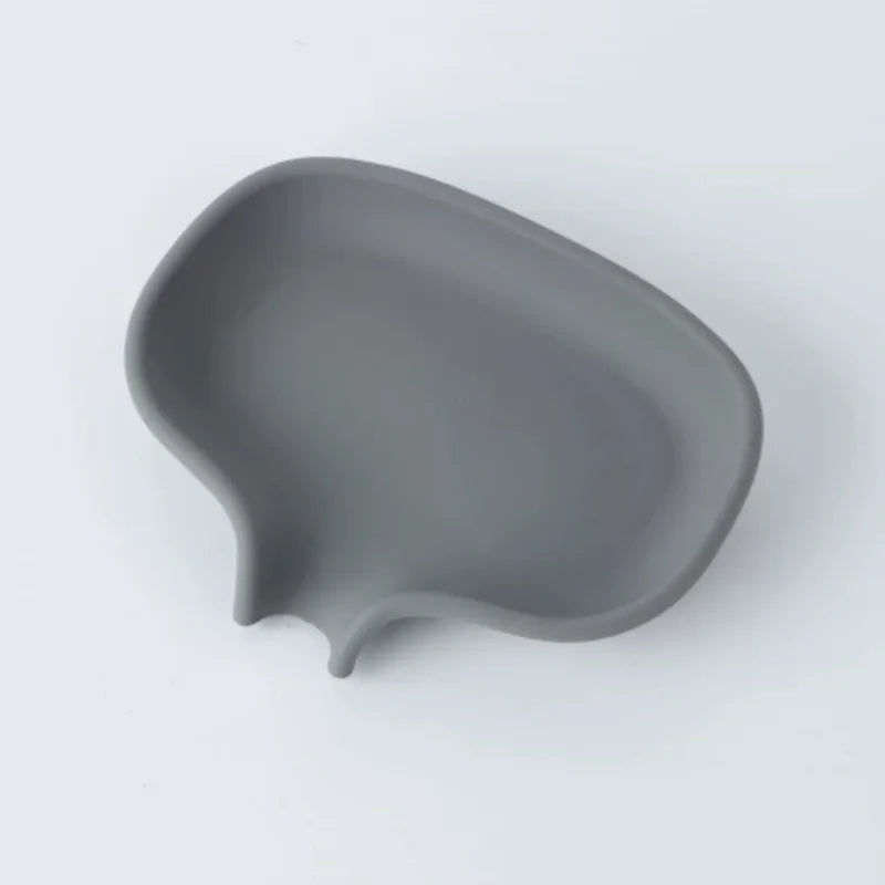 1pc Flat-bottom Soap Box, Drainage Soap Tray, Bathroom Soap Holder, Soap Storage Rack, Bathroom Accessories Qme