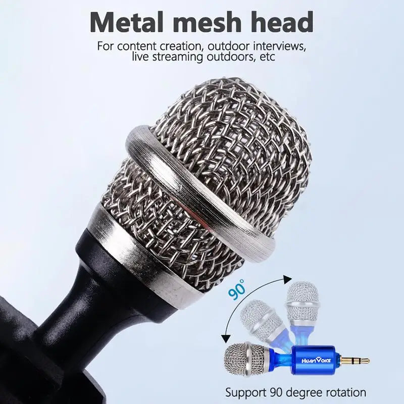 Mini Bendable Metal Recording Microphone Portable Plug Play Mic Qme