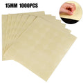 ^1000PCS 15MM clear round sticker round transparent labels circle PVC Sealing labels Qme 1000pcs