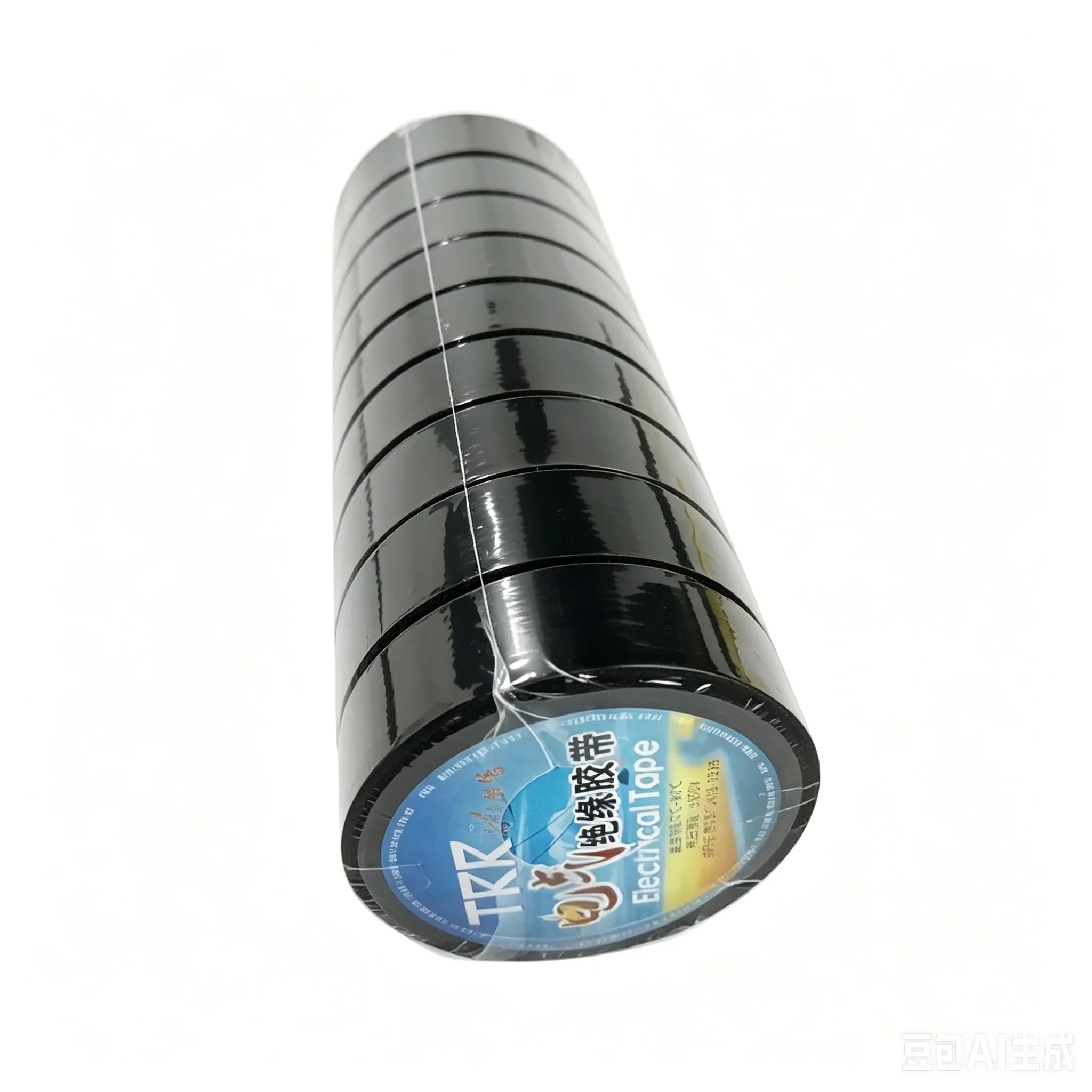 PVC colored electrical tape is waterproof, flame-retardant, insulated, and environmentally friendly Qme Black 10Roll 12M 18mm