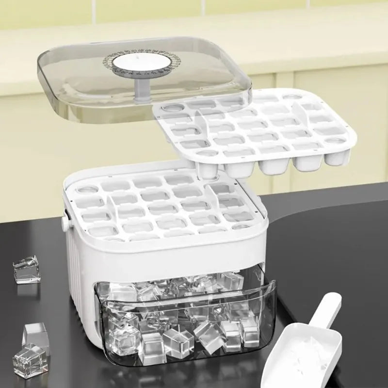 50 Grids Ice Mold Ice Tray Double-layer Ice Cube Tray Reusable Food-grade Ice Cube Molds for Ice Cube Manufacturers Qme