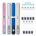 Empty Insulin Cassette Bottles Medical Sterile Storage Clinics Qme Blue set