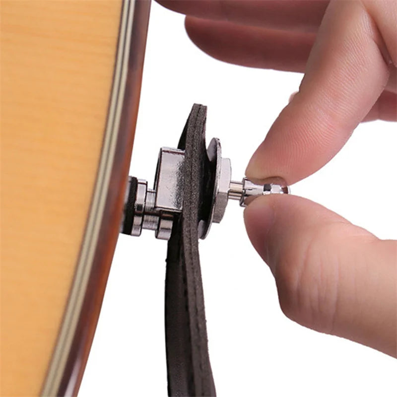 Guitar Strap Lock Metal Bass Studs Anti-offguitar Locks Qme