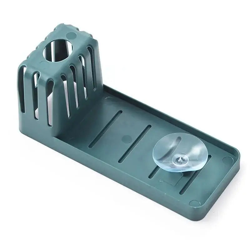 Kitchen Convenience Accessories Sink Shelf Suction Cup Sponge Drain Qme D blue