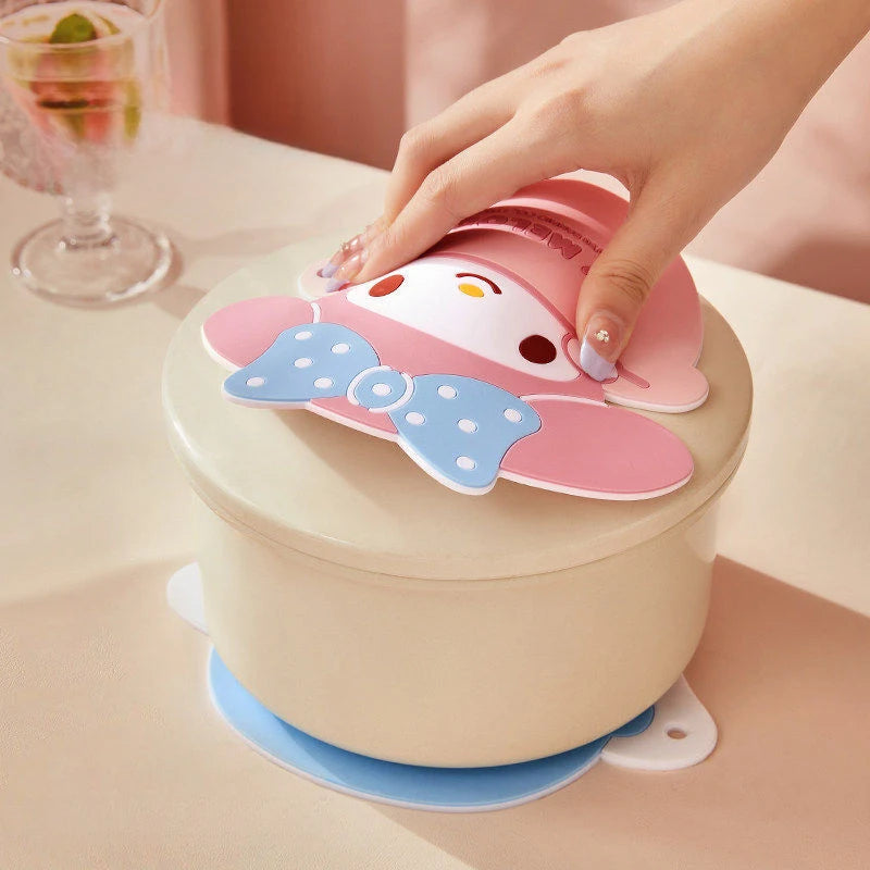 Hello Kitty Cartoon Insulated Mat Non-Slip, Heat-Resistant Placemat Cute Tableware Mat, Heat-Resistant Bowl and Plate Mat Qme