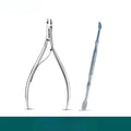 Nail Cuticle Nipper Manicure Scissors Stainless Steel Tweezer Clipper Qme Mr-1038plus