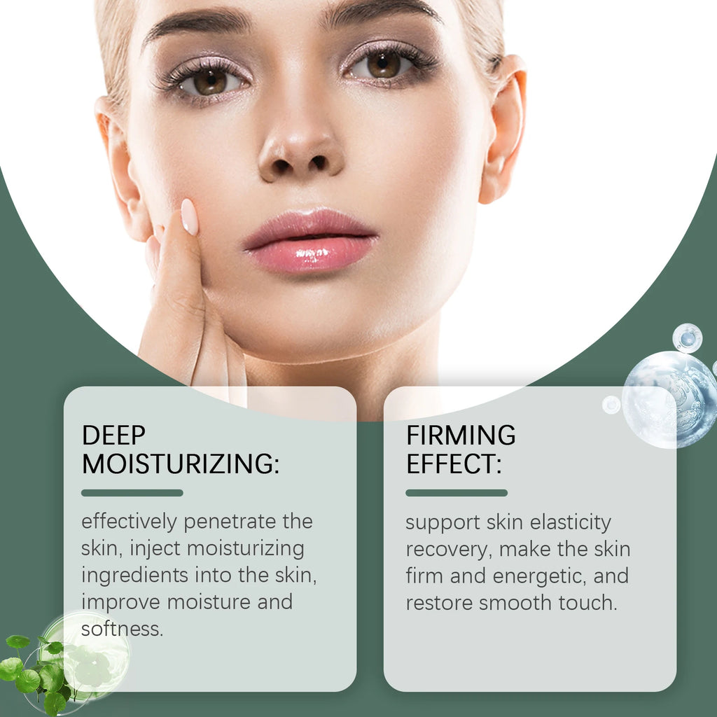 Hyaluronic Acid Facial Serum Lasting Moisturizing Collagen Firming Shrink Pore Fade Fine Line Hydrating Essence Face Skincare Qme