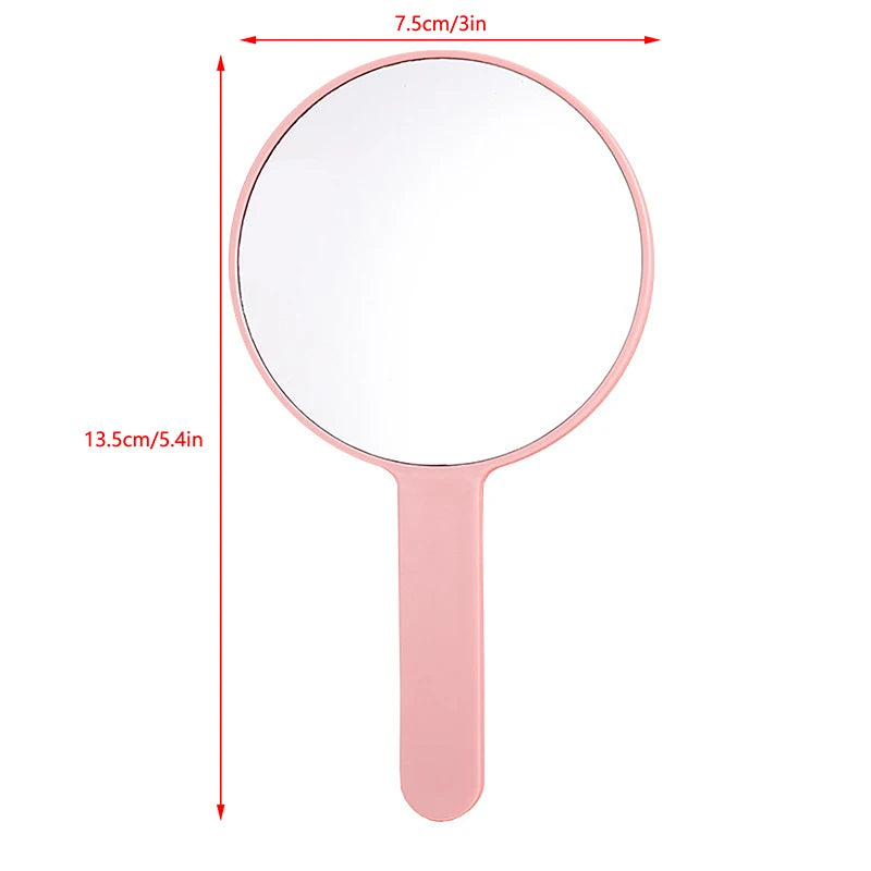 Handle Hand Mirror SPA Salon Compact Mirrors Eyelash Extension Qme