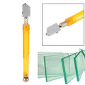1pc 170mm Glass Cutter Portable Wheel Blade Antislip Handle Wheeled Oiling Glass Cutter For DIY Tile Craft Thick Glass Cutting Qme Default Title