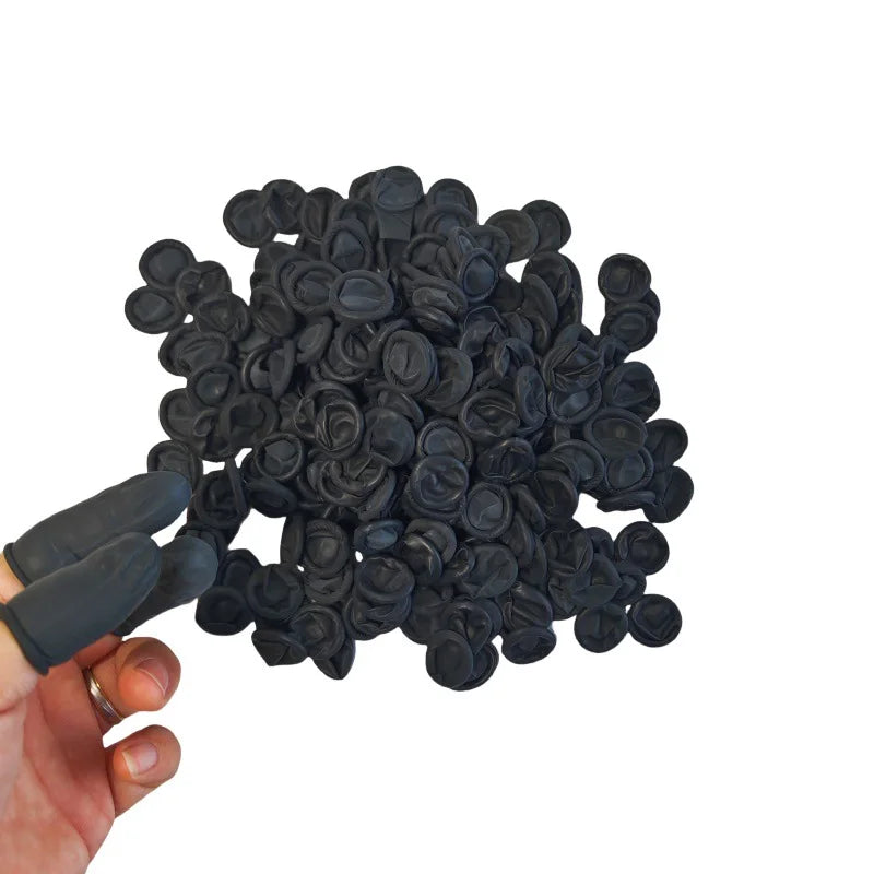 1PCS Disposable Anti-Static Black Smooth Finger Cots Dust-Free Cleanroom Industrial Beauty Gloves Qme 300g